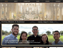 Tablet Screenshot of harvardcatholic.org